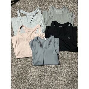 Under Armour Women's Tank Top Lot - Set of 5 - Size Medium - Racerback Gym